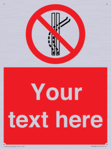 Custom prohibition Do not leave the tow track